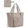 BAGSMART Tote Bag for Women, Tote Shoulder Bag with Laptop Compartment and Zipper Handbag for Travel, Work
