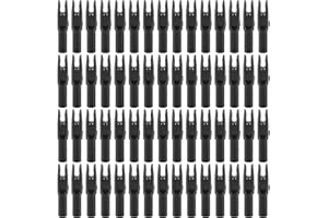 BYCUFF 60 Pack Archery Arrows Nock ID 6.2mm Arrows Nocks Insert Tail for DIY Hunting Shootings Arrows Compound Recurve Bow