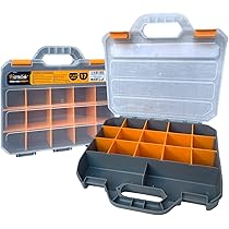 Porta Minuteria Con 12 Scomparti - Cassetta Organizzatrice Per Viti E Dadi