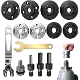 10 Pieces Small Radial Adapter Kit Grinder Bracket Conversion Kit Drill Adapter Adjustable Wrench Pressure Plate Type 100/125