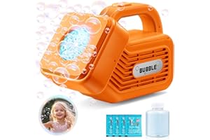 YOTOY Toys for 3-8 Year Old Boys Girls: Automatic Bubble Machine Blower for Kids Adults Party Gift for 3 4 5 6 7 8 Years Old Birthday Wedding Portable Bubble Maker Bath Indoor Outdoor Bubble Toy