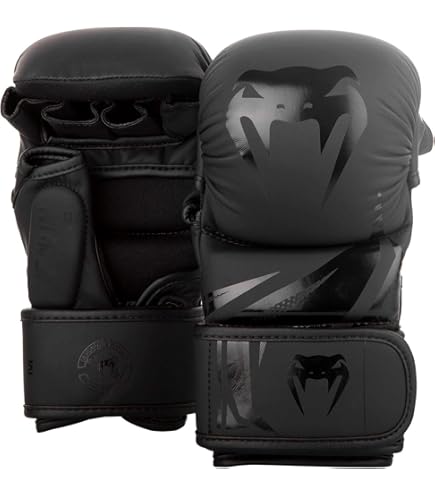 LEONE 1947 Guanti Da MMA Black Edition - Nero, Taglia XL, Chiusura In Velcro, Imbottitura PU/EVA