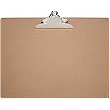 MAULclassic - Sujetapapeles (DIN A3, horizontal, madera de fibra dura, reciclable, pinza retro, sujeción de 25 mm)
