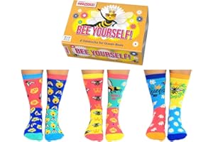 United Oddsocks Bee Yourself - Calcetines para mujer, talla 4 a 8 EUR 37 – 42 US 6.5 – 10.5, multicolor
