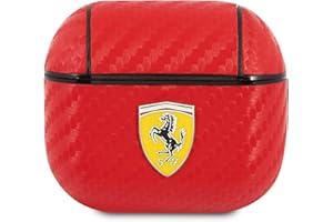 Ferrari FESA3CARE etui na słuchawki AirPods 3 czerwone On Track PU Carbon