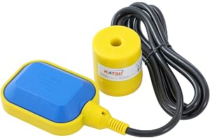 KATSU Move Switch 220V 16(5) A 2m Cable Water Level Controller Rectangular Floating Switch for Electric Pump, Water Tank, Sum