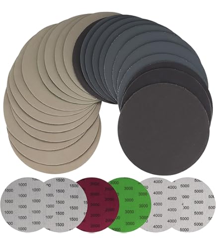 Uxcell 10Pcs 4-Inch Purple Sanding Discs 800 Grits Hook And Loop