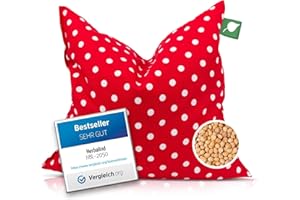 ‎HERBALIND HERBALIND Das Original Kirschkernkissen Wärmekissen für die Mikrowelle 24x25 cm 550g Kirschkern - Handmade Germany Körnerkissen 100% Baumwolle OEKO Tex - Geschenk Männer Frauen