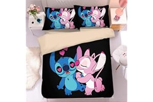 WFBZ Housse De Couette 220x240 cm Parure De Lit Enfant 2 Personne Bleu Taies d'oreiller 65x65 cm Microfibre Polyester King Lit, 220x240+63x63x2