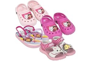 Gabby's Dollhouse - Bambina - Scarpe Sneakers Luci LED Ciabatte Mare Piscina Sabot Infradito - Prodotto Originale