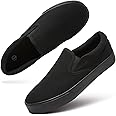 Women's Canvas Slip On Sneakers Fat Loafers Casual Shoes