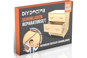 DIY Doctor Schnalle für den Schubladen Unterbau im 2er Pack– In Einer Minute die Gebogene Schublade mit Holz Werkzeuge Reparieren, 2X Schubladen-Kit