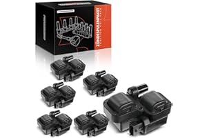 FRANKBERG Lot de 6 bobines d'allumage compatible avec classe A B W169 W245 Classe C W202 W203 S202 1997-2012 A0001587803