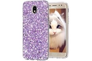 OKZone Compatible Galaxy J5 2017 Phone Case, Bling Glitter Sparkle Design Slim Fit Soft Gel TPU Skin Cover Anti-scratch Protective Shining Fashion Style Case for Samsung Galaxy J5 2017 (Purple)