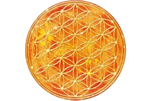 ‎KIWISTAR Kiwistar Blume des Lebens - Baum WANDTATTOO in 6 Größen - Wandaufkleber (20 x 20 cm, Feuer_bunt) - Dekoration für Kinderzimmer Schlafzimmer Wohnzimmer Küche Badezimmer