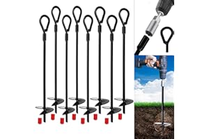 Jayzod Bodenanker 38cm Hochleistungs-Erdschneckenschutz, Überdachungen, Zelte, Schaukeln, Trampolin