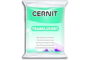 Cernit Acrilla Translúcida 56g, Azul Turquesa, 7x5.5x1.5 cm