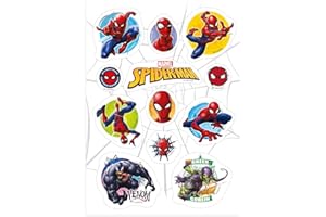 Dekora - Décoration Coméstible pour Gâteaux d'Anniversaire pour Enfants de Silhouette Découpée de Spiderman