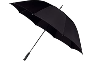 Impliva Falcone Ombrello classico, 130 cm, Nero (Schwarz)