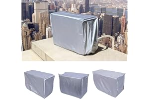 iFCOW Copertura del condizionatore Daria Esterna Anti-Polvere Anti-Neve Copertura Antipolvere Impermeabile condizionatore per la casa