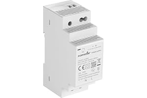 Poppstar Alimentation pour Rail DIN sortie 24 V DC 1,5 A 36W (entrée 100-240 V AC 50/60 Hz) Transformateur 24V