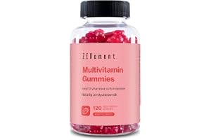 Multivitamin Gummies - 13 Vitaminer & Mineraler - 120 Gummies | Jordgubbssmak, för Vuxna & Barn - Utan Färgämnen, Gelatinfri