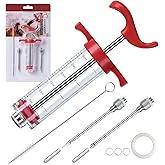 JY COOKMENT Meat Injector Syringe, 1-oz Marinade Flavor...