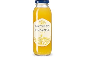 DAYMER BAY DRINKS Daymer Bay - Pineapple Juice, Refreshingly Fruity, Natural Ingredients, Not from Concentrate, Vegan, Gluten Free, 100% British Recyclable Packaging 12 x 250ml Glass Bottles