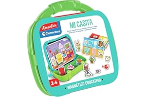 Clementoni - Maletín Magnético Mi Casa - Juego Educativo con Enfoque Montessori para Niños - Aprende Habitaciones, Objetos y Muebles - Incluye Folleto Educativo - A Partir de 2 Años - 55570