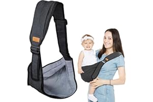 BAISHUWU Babytrage Seitlich, Kleinkind Trage Seitlich, Ergonomische Toddler Carrier, Verstellbare Baby Trage, Baby Tragegurt Kleinkind, Kindertrage Carrier, für Neugeborene 3-36 Monaten, Kleinkinder bis 20kg