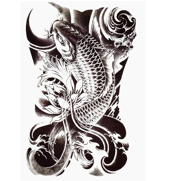 2 X XXL Maori Tattoo Temporär – Traditionelles Schwarzes Körpermotiv (ca. 45,5 X 15 Cm)