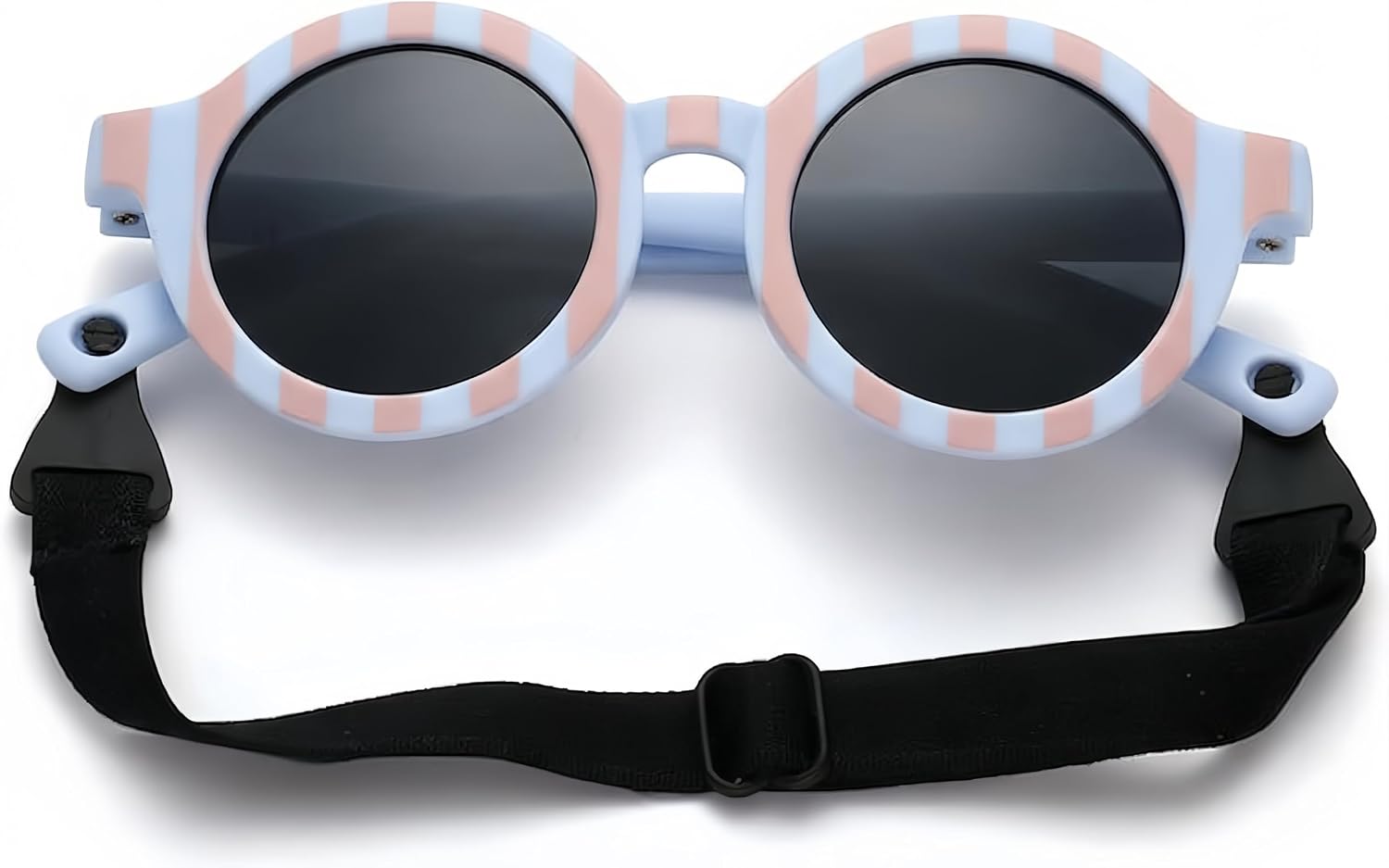 RUISOPE Gafas de Sol Bebe Polarizadas con Correa Ajustable - Protección UV400 Gafas Sol Bebe 0-36 Meses, Recién Nacido y Niños Pequeños, Irrompibles y Seguras