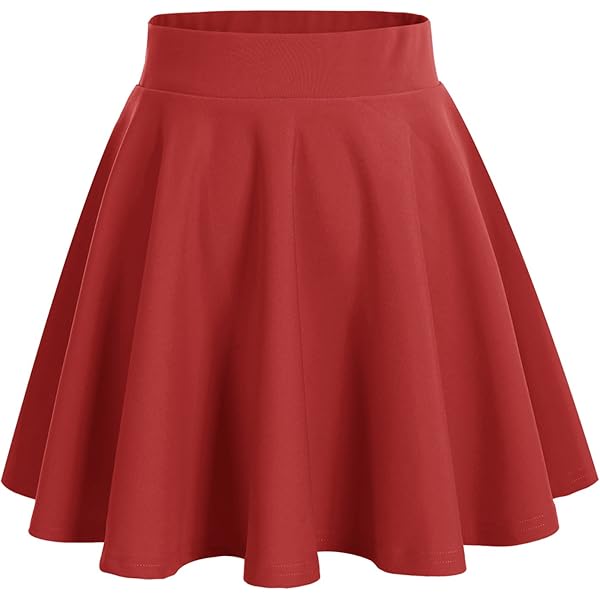 Dames Vintage A-Lijn Elastische Hoge Taille Midi Rok Flared Office Knie Lengte Stretch Rokken(XL, Wit