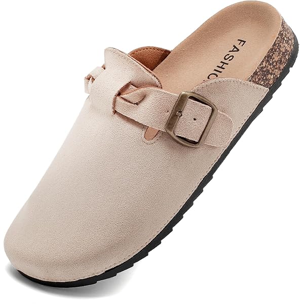 Zoccoli Mules Donna In Ecopelle Scamosciata, Suola In Sughero, Taglia UK 7 (EU 41)