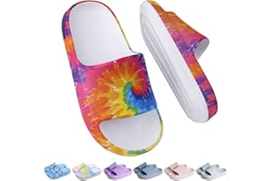 Buwege Unisex Kinder Badelatschen Jungen Mädchen Badeschlappen Cozy Slides Wolken Schlappen Original Eva Weiche Dicke Sohle rutschfeste Schwimmbad Strand Badeschuhe 29-37 EU