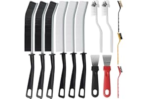ACOMTUO Cepillo de Limpieza para Grietas, 13 Piezas Multifuncional Cepillo Limpieza Hogar, Cepillo para Juntas, Cepillo Cerdas Duras para Limpieza Hogar Esquinas Cocina Baño Ventanas