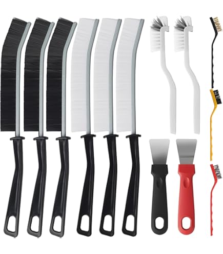 CIXLOGIC Lot De 2 Brosses De Nettoyage En Poils Durs - Manche Long