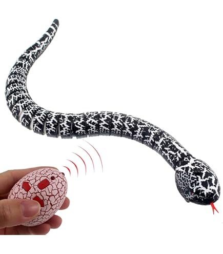 Jeu Loup Garou Serpent Télécommandé HIULLEN - Cobra Réaliste 39cm Avec Langue Rétractable Lézard Télécommande