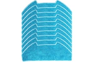 WHYCHSTORE 4/10 panni per robot aspirapolvere R10, kit di ricambio per SmartAI S8 Pro e per robot aspirapolvere Redroad R10 in microfibra (confezione da 10)