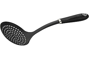 Stanley Rogers Strainer Spoon Pride - Professional Kitchen Tool with Soft Touch Handle, Heat Resistant, Dishwasher Safe - Designed in Germany, Black
