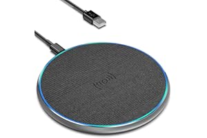 15W Wireless Charger, Eisreho Induktive Ladestation für iPhone 17/16/1514/13/12/Pro/Max/Plus/Mini/XS/XR, AirPods, Induktions Kabelloses Ladegerät für Samsung Galaxy S25/S23/S22/S21/S20/Note 20, Huawei
