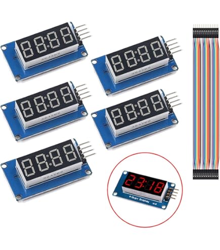Módulo De Pantalla Digital TM1637 LED Verde De 4 Dígitos Y 7 Segmentos Para Arduino - Ideal Para Proyectos DIY