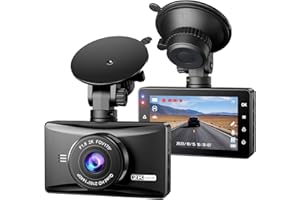 ZHIROAD Dashcam Auto Vorne 2K QHD Dash Cam mit 64g SD Karte,3" IPS Bildschirm Dashcam Auto Kamera mit Nachtsicht+WDR,170° Weitwinkel,Loop-Aufnahme,G-Sensor,24/7 Parküberwachung