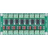 8 Channel Optocoupler Insulation Board Module 817 3.6-30V Optoelectronic Insulated Module Optocoupler Insulation Board