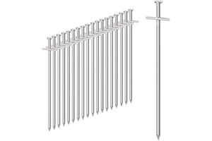 YAOBLUESEA 50x Piquetas para tienda de acero,23cm largo Piquetas Ø4mm antioxidantes para toldo de suelo Piquetas tienda de campaña acampar al aire libre,para suelo de roca para suelos duros y normales