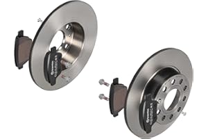 BREMBO BREMSSCHEIBEN Ø272mm + BREMSBELÄGE HINTEN FÜR VW GOLF 6 5K1 TOURAN 1T3