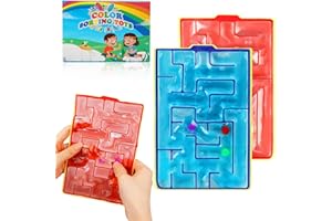 DAWUMIN 2 PCS Labirinto Gioco Sensoriale Giocattoli, Giochi Sensoriali Autismo, Antistress Bambini, Giocattoli Tattili Calmanti per la Scuola Materna, Giocattoli per Lo Stress e l'ansia