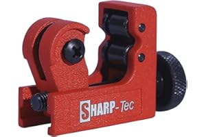 Sharp-Tec 3-22mm Pipe Cutter, Adjustable Mini Tube Cutter Cutting Tool for Cutting Copper, Brass, PVC, Aluminum, Plumbing