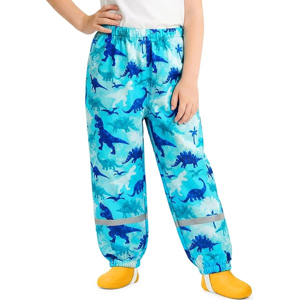 Playshoes Uniseks regenbroek voor kinderen, ongevoerd, wind- en waterdichte regenbroek, donkergrijs, 74