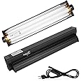 T5 UVB Reptile Lighting Kit HO UVB Reptile Lighting Kit for Reptiles with Desert UVA UVB Light Bar for Bearded Dragon Turtle Tank, 12 Inch